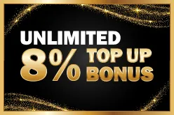 Unlimited 8% Topup Bonus